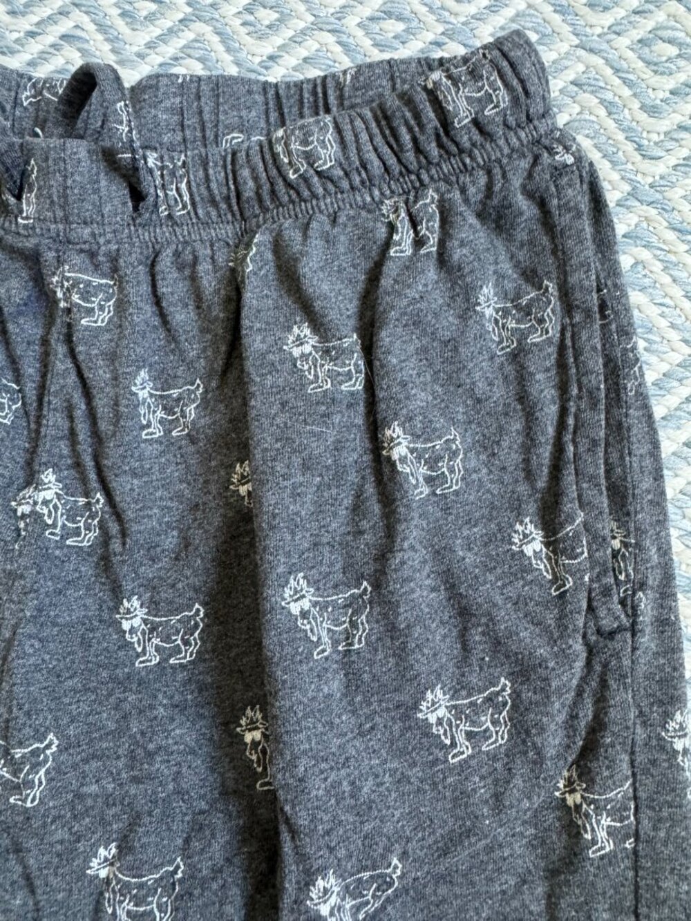 GOAT USA Boys Grey Flannel PJ Pants - Size YXL - Picture 3 of 3